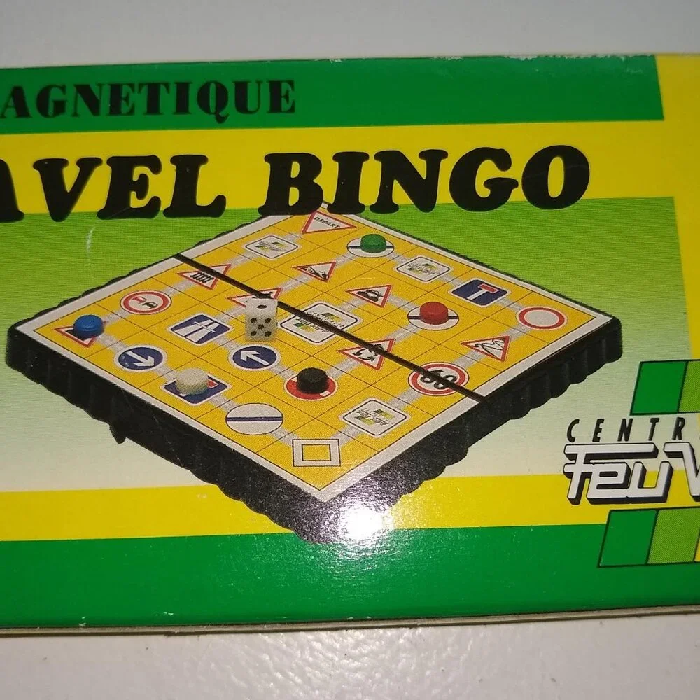 Magnetic Travel Bingo Game / Feu Vert Jeu New